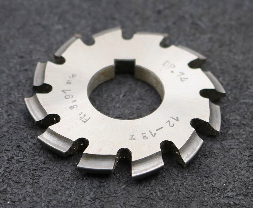 Bild des Artikels DOLD-Zahnformfräser-D.P=-14-No.-8-für-Z=-12-13-EGW-20°-Ø60x22mm-mit-LKN