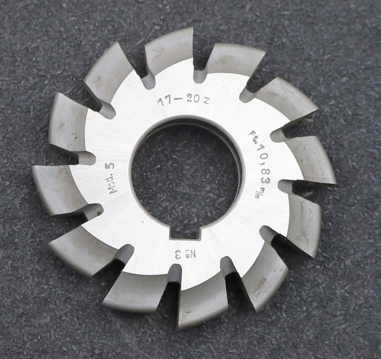 Bild des Artikels DOLD-Zahnformfräser-m=-5mm-No.-3-für-Z=-17-20-EGW-15°-Ø90x32mm-mit-LKN