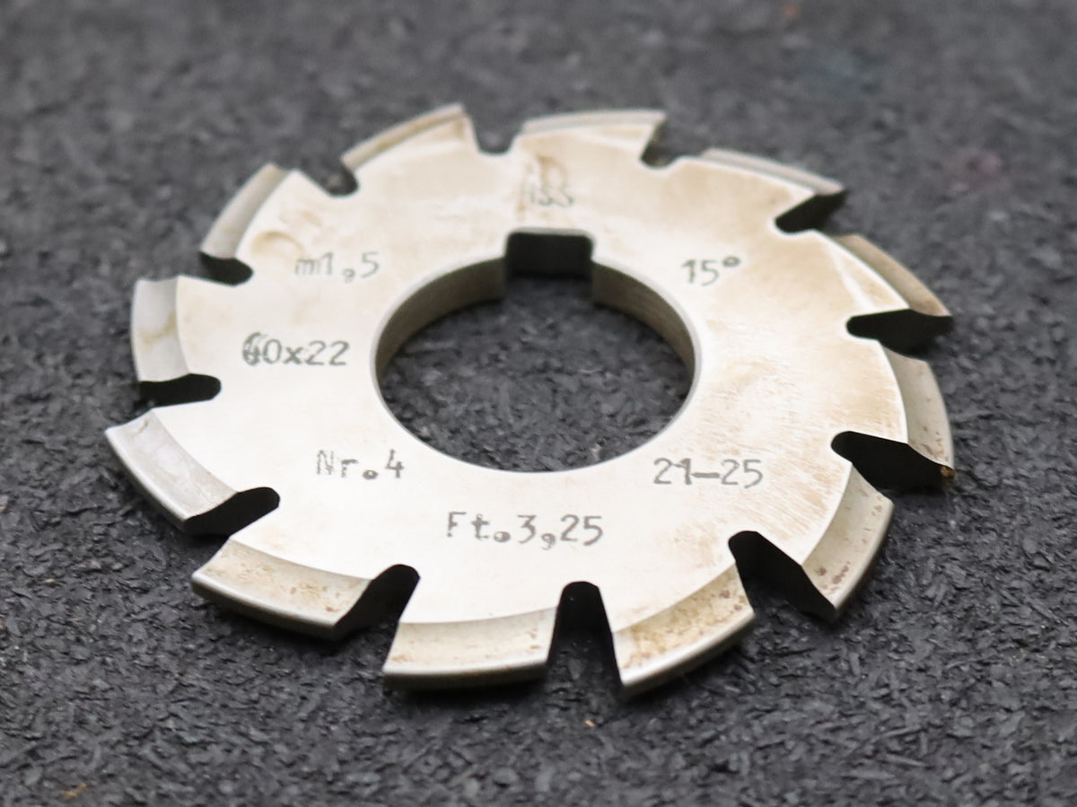DOLD Zahnformfräser m= 0,75mm No. 6 für Z= 35-54 EGW 20° gear profile DOLD Zahnformfräser m= 0,75mm No. 6 für Z= 35-54 EGW 20° gear profile