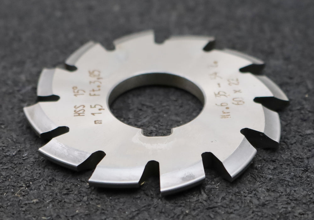 Bild des Artikels DOLD-Zahnformfräser-m=-1,5mm-No.-6-für-Z=-35-54-EGW-15°-gear-profile-cutter