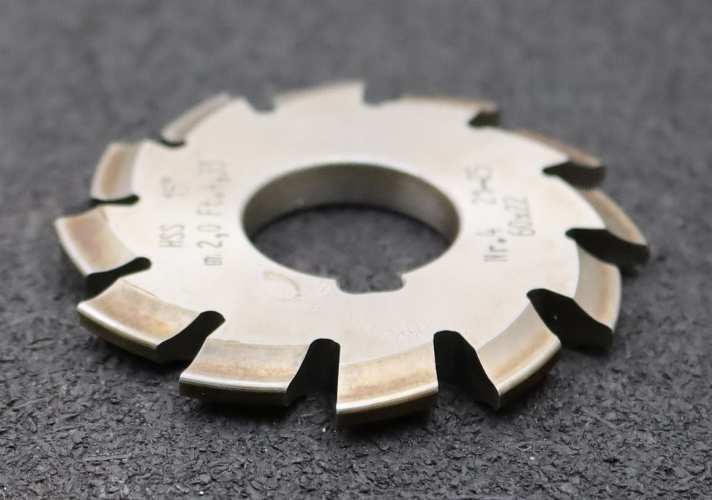 Bild des Artikels DOLD-Zahnformfräser-m=-2mm-No.-4-für-Z=-21-25-EGW-15°-Ø60x22mm-mit-LKN