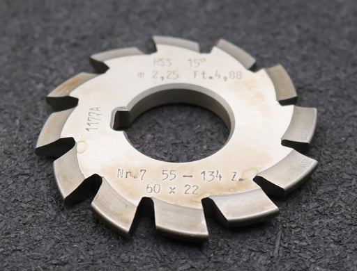 Bild des Artikels DOLD-Zahnformfräser-m=-2,25mm-No.-7-für-Z=-55-134-EGW-15°-gear-profile-cutter