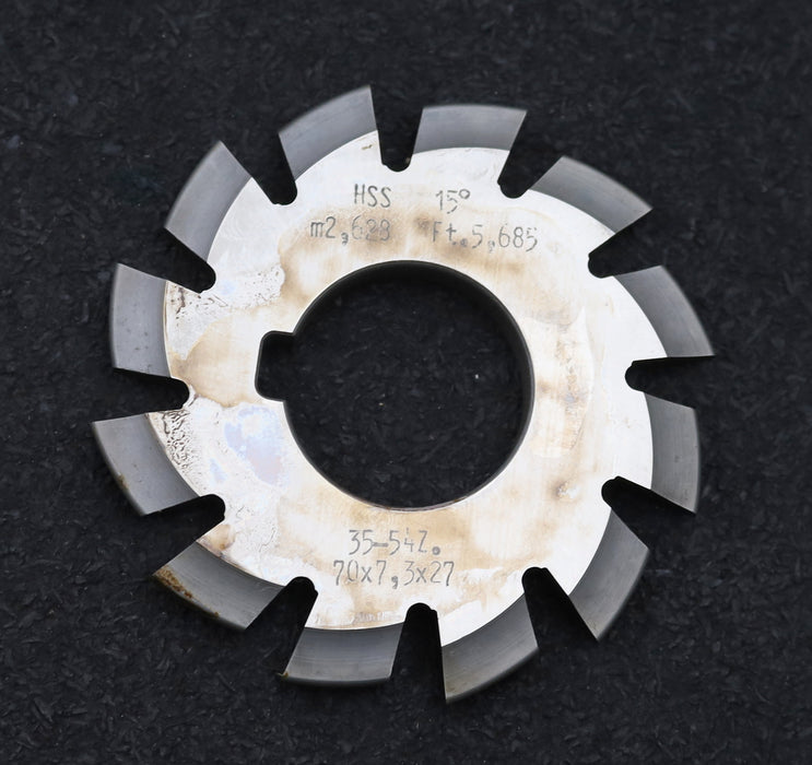 Bild des Artikels DOLD-Zahnformfräser-m=-2,628mm-No.-6-für-Z=-35-54-EGW-15°-gear-profile-cutter