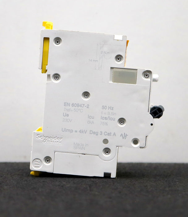 Bild des Artikels SCHNEIDER-Motorschutzschalter-DT40-Vigi-C-16A-16A-230VAC-30mA-Uimp=-4kV-Deg-3