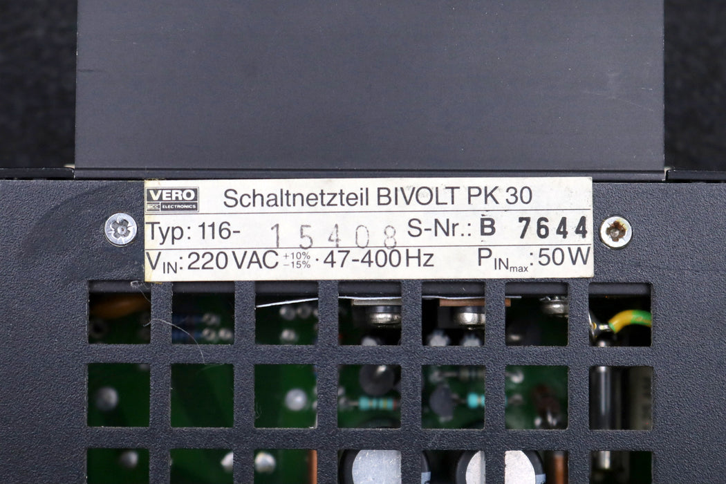 Bild des Artikels VERO-Netzteil-PK30-BIVOLT-Typ:-116-15408-S-Nr.:-B7644-220VAC-47-400Hz-50W