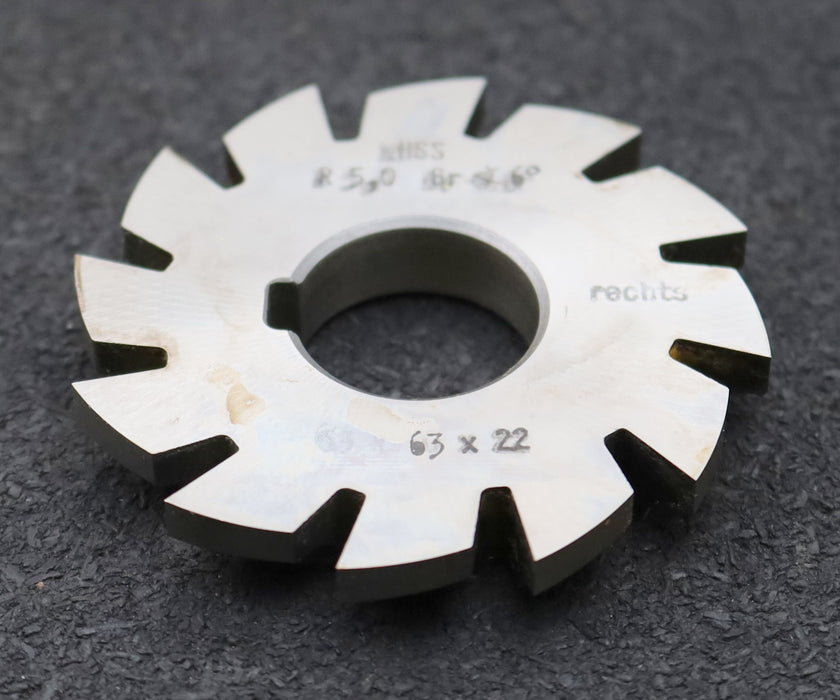 Bild des Artikels DOLD-Viertelrund-Formfräser-konkav-Radiusfräser-Radius-5mm-Schnitt:-rechts