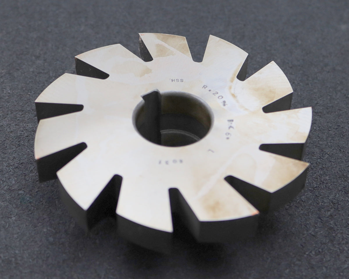 DOLD Viertelrund-Formfräser konkav Radiusfräser Radius 20mm Schnitt: l ...