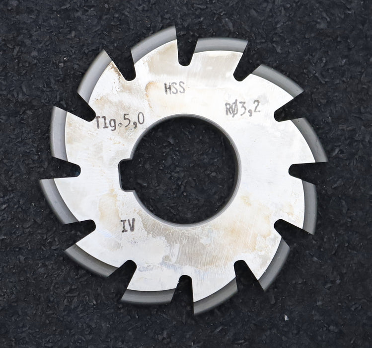 Bild des Artikels DOLD-Rollketenrad-Formfräser-Teilung=-5,0mm-RollenØ=-3,2mm-Profil-IV-Ø60x22mm