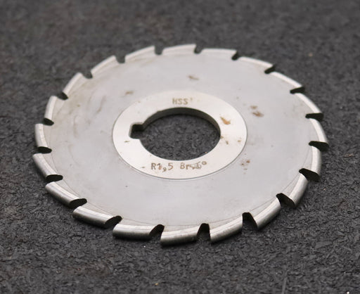 Bild des Artikels DOLD-Halbrund-Formfräser-konvex-Radiusfräser-Radius-1,5mm-Spannwinkel-6°-HSS