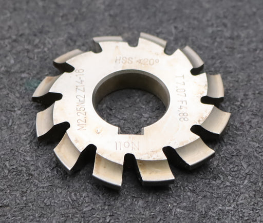 Bild des Artikels DOLD-Zahnformfräser-m=-2,25mm-No.-2-Z=-14-16-EGW-20°-Ø60x22mm-mit-LKN-