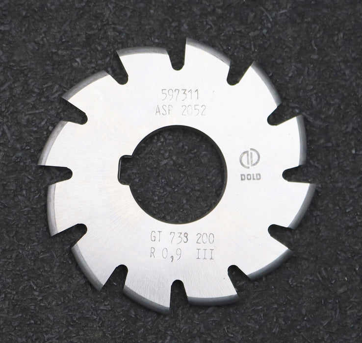 Bild des Artikels DOLD-Halbrund-Formfräser-konvex-Radiusfräser-Radius-0,9mm-Ø65x3xØ22mm-ASP2052