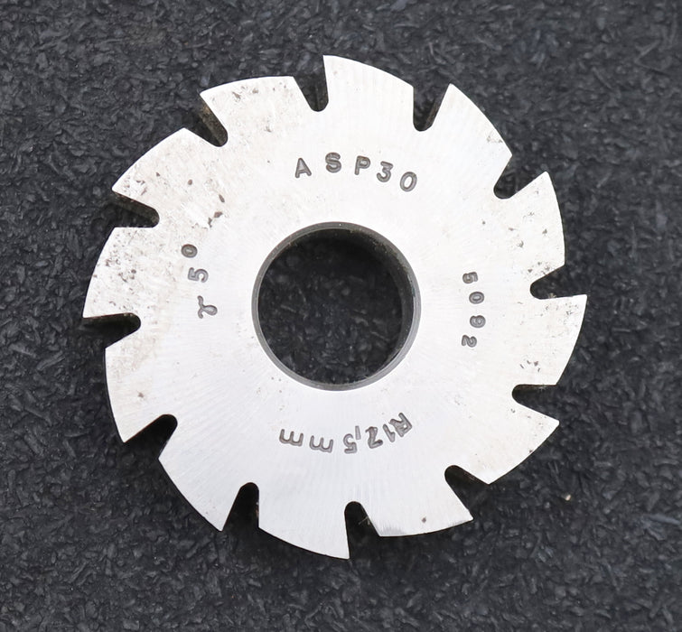 Bild des Artikels DOLD-Formfräser-konkav-Radiusfräser-Radius-12,5mm-Ø51,5x12xØ16mm-12-Spannuten