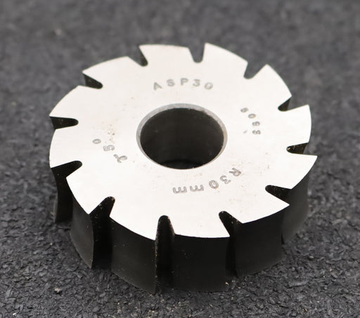 Bild des Artikels DOLD-Formfräser-konkav-Radiusfräser-Radius-30,0mm-Ø51,5x16xØ16mm-12-Spannuten