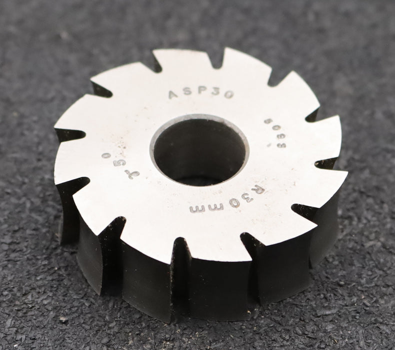 Bild des Artikels DOLD-Formfräser-konkav-Radiusfräser-Radius-30,0mm-Ø51,5x16xØ16mm-12-Spannuten