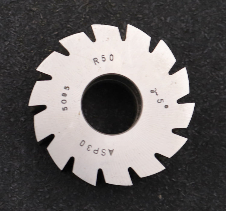 Bild des Artikels DOLD-Formfräser-konkav-Radiusfräser-Radius-50,0mm-Ø60,5x27xØ22mm-14-Spannuten