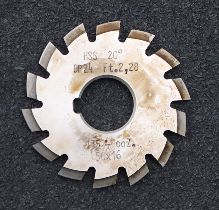 Bild des Artikels DOLD-Zahnformfräser-gear-profile-cutter-DP-24-No.-1--Z=-135-00-EGW-20°Ø50x16mm