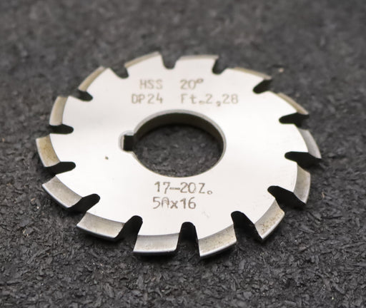 Bild des Artikels DOLD-Zahnformfräser-gear-profile-cutter-DP-24-No.-6--Z=-17-20-EGW-20°Ø50x16mm