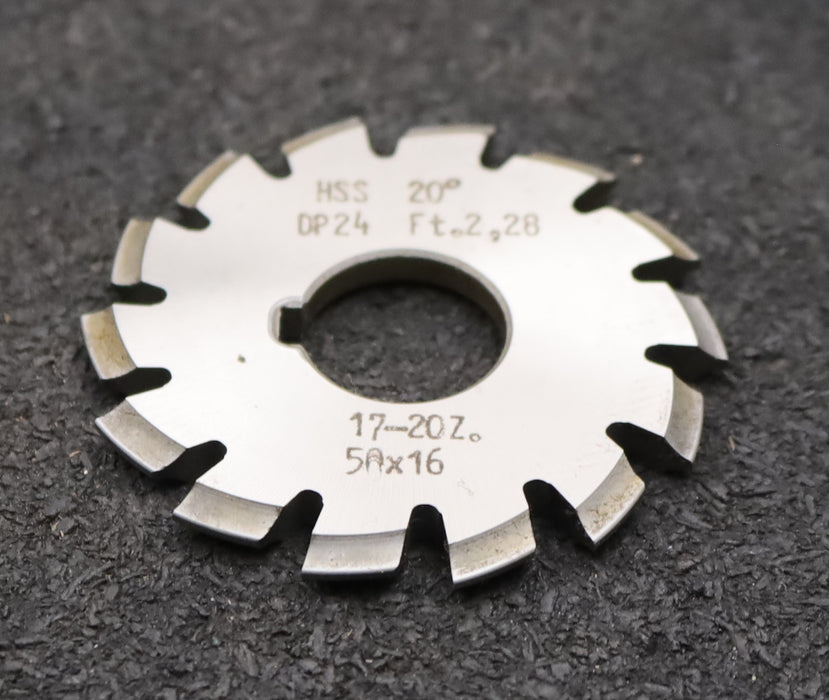 Bild des Artikels DOLD-Zahnformfräser-gear-profile-cutter-DP-24-No.-6--Z=-17-20-EGW-20°Ø50x16mm
