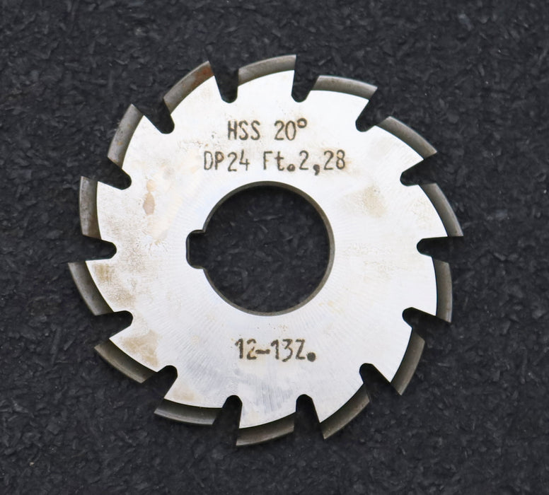 Bild des Artikels DOLD-Zahnformfräser-gear-profile-cutter-DP-24-No.-8--Z=-12-13-EGW-20°Ø50x16mm