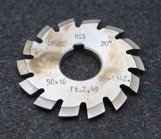 Bild des Artikels DOLD-Zahnformfräser-gear-profile-cutter-DP-22-No.-2--Z=-55-134-EGW-20°Ø50x16mm