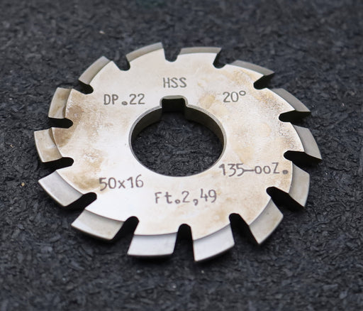 Bild des Artikels DOLD-Zahnformfräser-gear-profile-cutter-DP-22-No.-1--Z=-135-00-EGW-20°Ø50x16mm