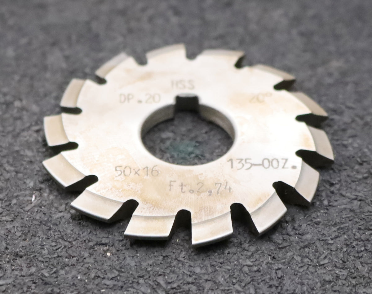DOLD Zahnformfräser m= 2mm No. 6 für Z= 35-54 EGW 15° 60x22mm mit LKN