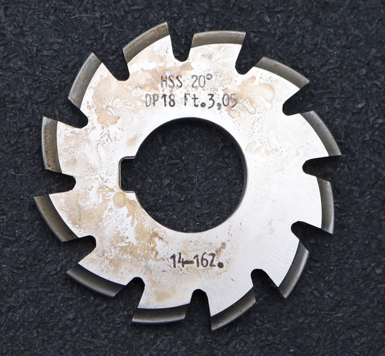Bild des Artikels DOLD-Zahnformfräser-gear-profile-cutter-DP-18-No.-7--Z=-14-16-EGW-20°Ø60x22mm