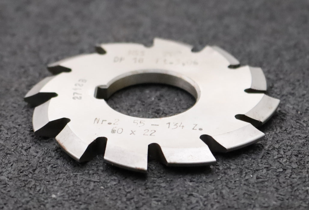 Bild des Artikels DOLD-Zahnformfräser-gear-profile-cutter-DP-18-No.-2--Z=-55-134-EGW-20°Ø60x22mm