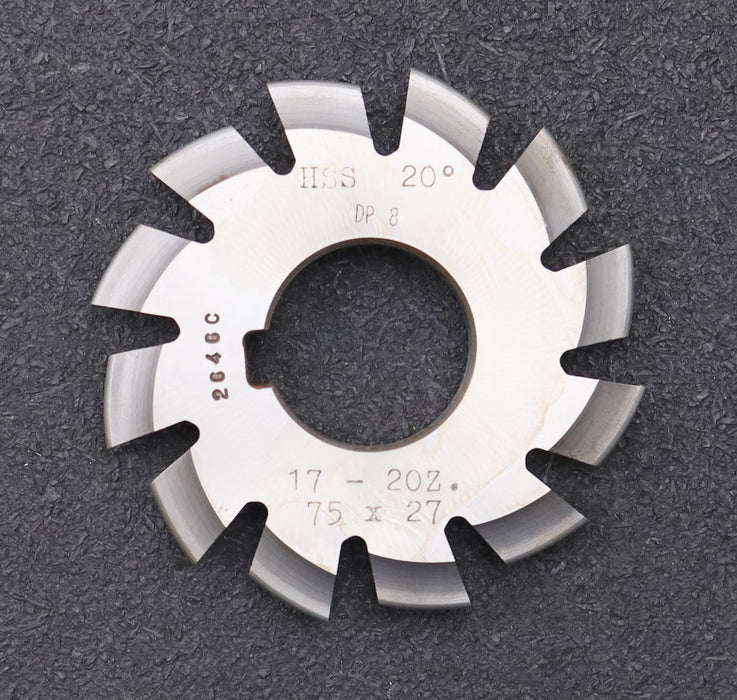 Bild des Artikels DOLD-Zahnformfräser-gear-profile-cutter-DP-8-No.-6-Z=-17-20-EGW-20°-Ø75x27mm