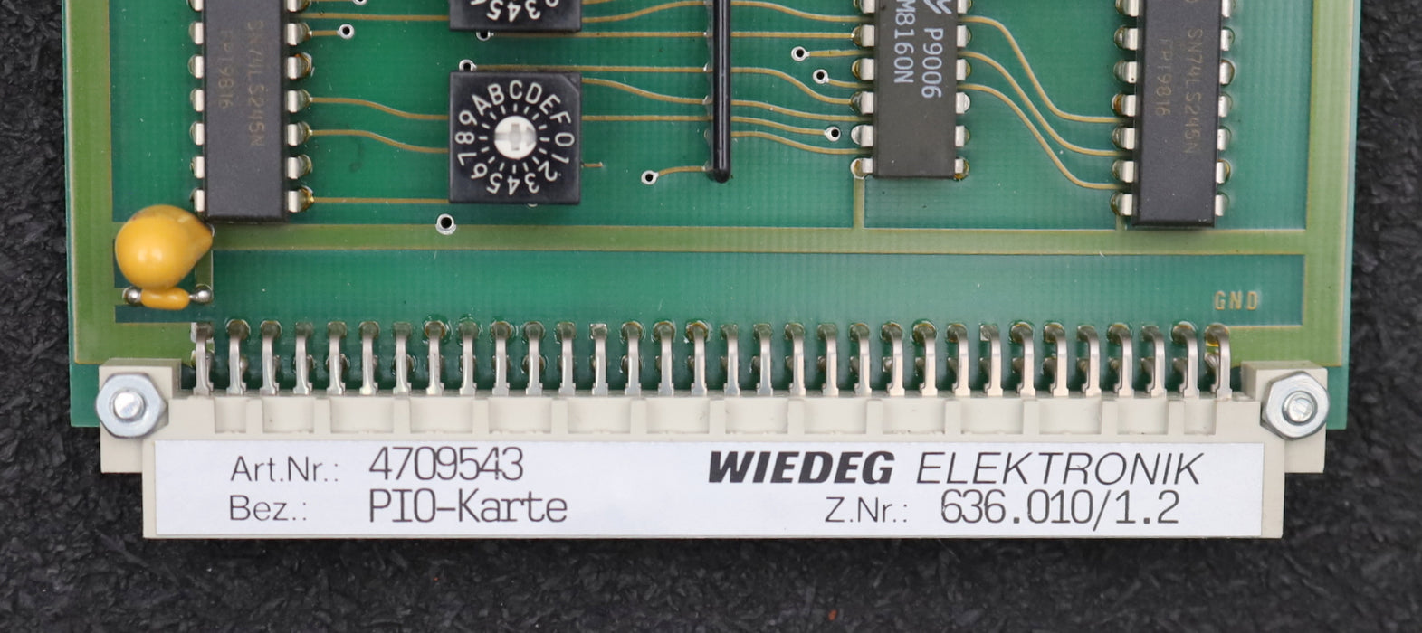 Bild des Artikels WIEDEG-PI0-Karte-Art.Nr.-4709543-Z.Nr.-636.010/1.2-gebraucht