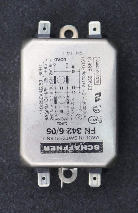 Bild des Artikels SCHAFFNER-Entstörfilter-FN342-6/05-110/250VAC-50/60Hz-6A-gebraucht