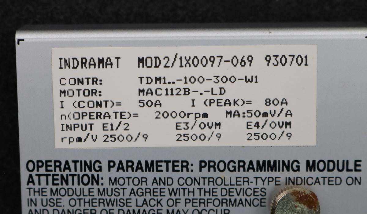 Bild des Artikels INDRAMAT-DECKEL-Programmiermodul-MOD2/1X0097-069-CONT:-TDM1..-100-300-W1-50A