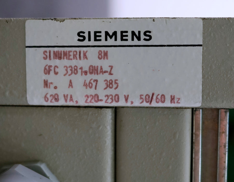 Bild des Artikels SIEMENS-SINUMERIK-8M-Rack-6FC3381-0HA-Z-Nr.-A-467385-ohne-Einschubplatinen