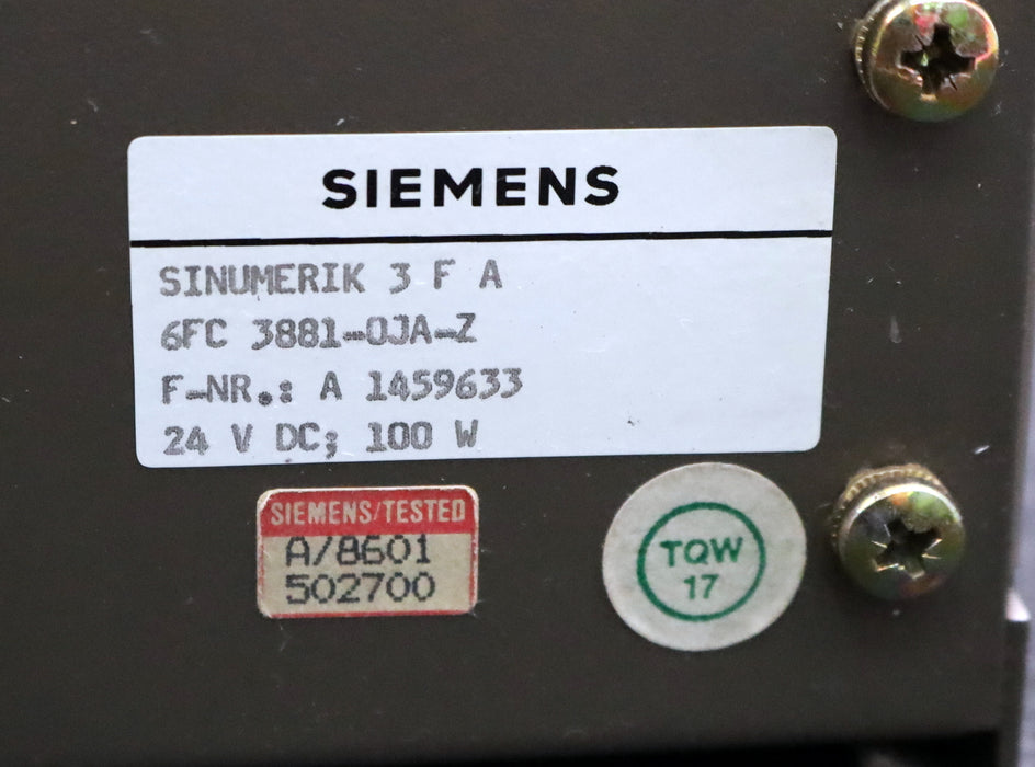 Bild des Artikels SIEMENS-SINUMERIK-8M-Rack-6FC3881-0JA-Z-0HA-Z-Nr.-A-1459633-wie-auf-Bildern