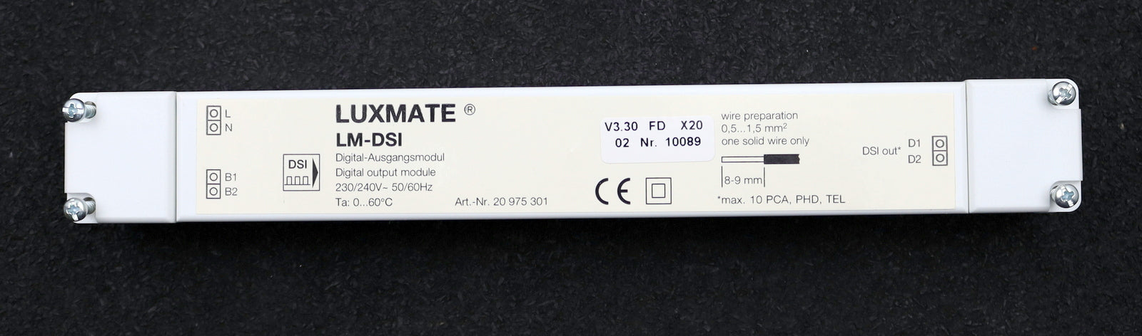 Bild des Artikels ZUMTOBEL-Digital-Ausgangsmodul-LUXMATE-LM-DSI-Art.-Nr.:-20975301-unbenutzt