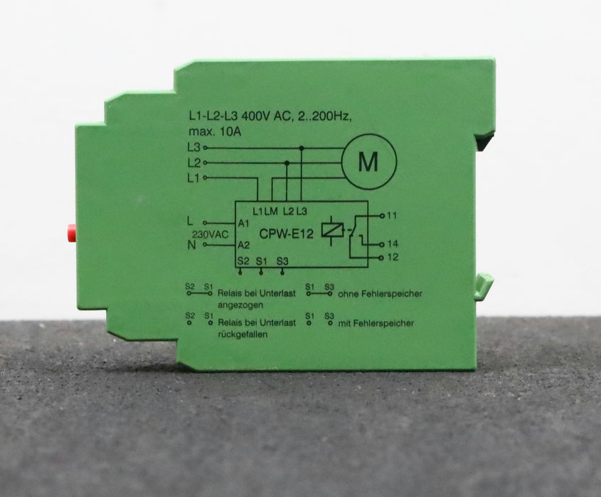 Bild des Artikels BTR-Motorschutzschalter-CPW-E12-L1-L2-L3-400VAC,-2..200Hz,-max.-10A-230VAC