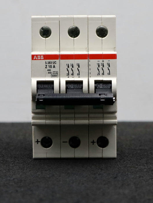 Bild des Artikels ABB-Sicherungsautomat-S-283-UC-Z-10-A-3-Pol-gebraucht