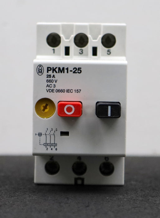 Bild des Artikels MOELLER-Motorschutzschalter-PKM-1-25-Ie=-25A-Ue=660V-192A-50/60Hz-AC3-gebraucht