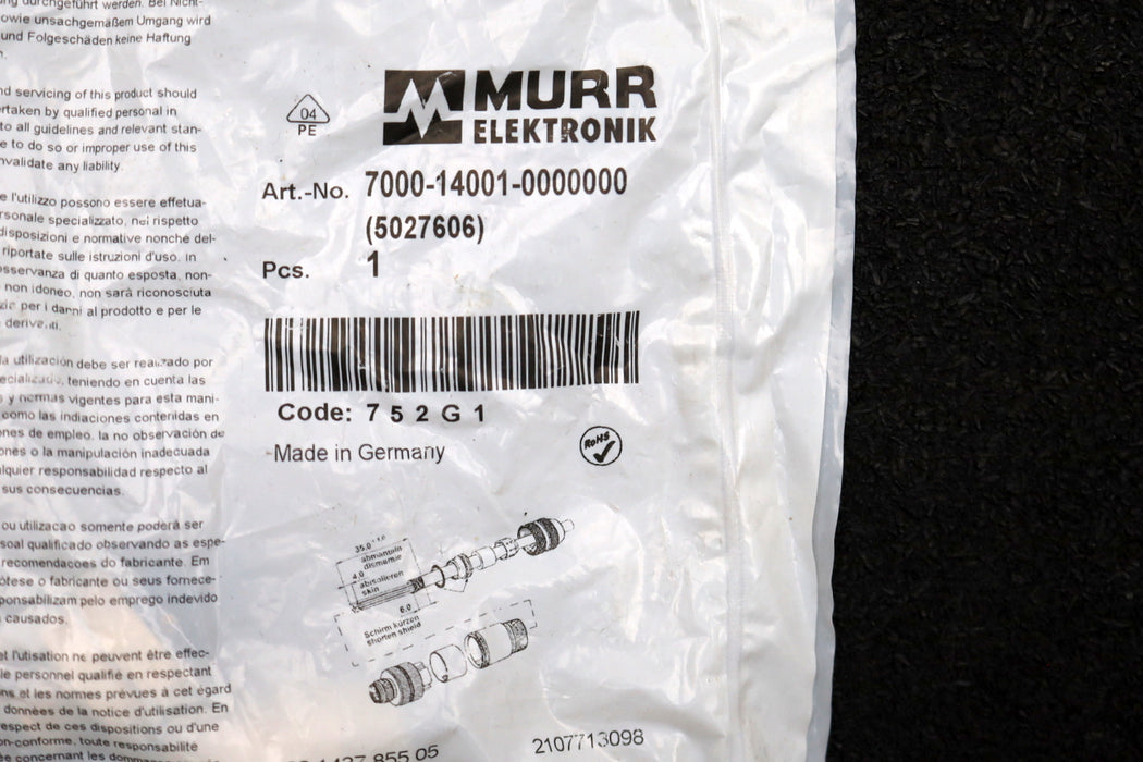 Bild des Artikels MURR-ELEKTRONIK-M12-St.-0°-B-kod.-Schraubklemmanschluss-Male-5-pol-unbenutzt