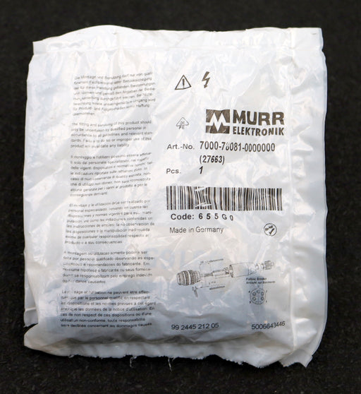 Bild des Artikels MURR-ELEKTRONIK-7/8''-St.-0°-Schraubklemmanschluss-Male-5-pol-unbenutzt-in-OVP