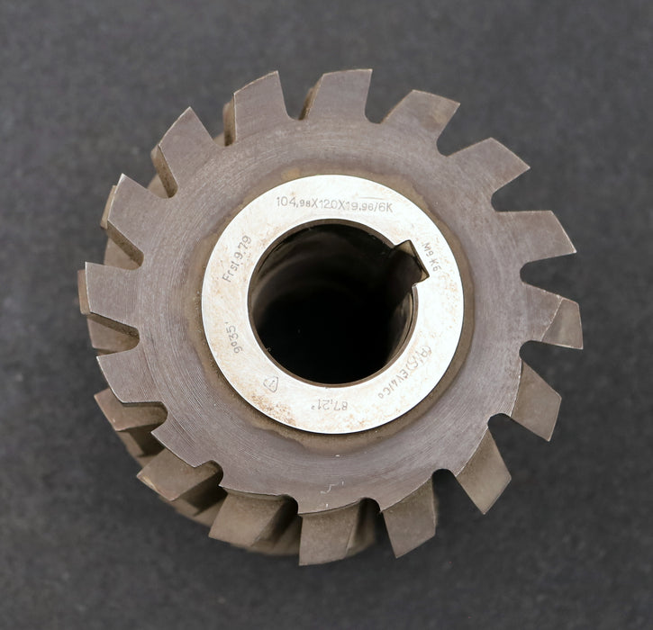 Bild des Artikels PWS-Keilwellen-Wälzfräser-spline-hob-6-Keile-104,98x120x19,96mm-mit-Höcker-LKN