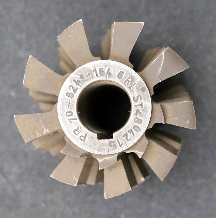 Bild des Artikels JFA-Keilwellen-Wälzfräser-spline-hob-6-Keile-70x62,4x16,4mm-mit-Höcker-1gg.-Re.