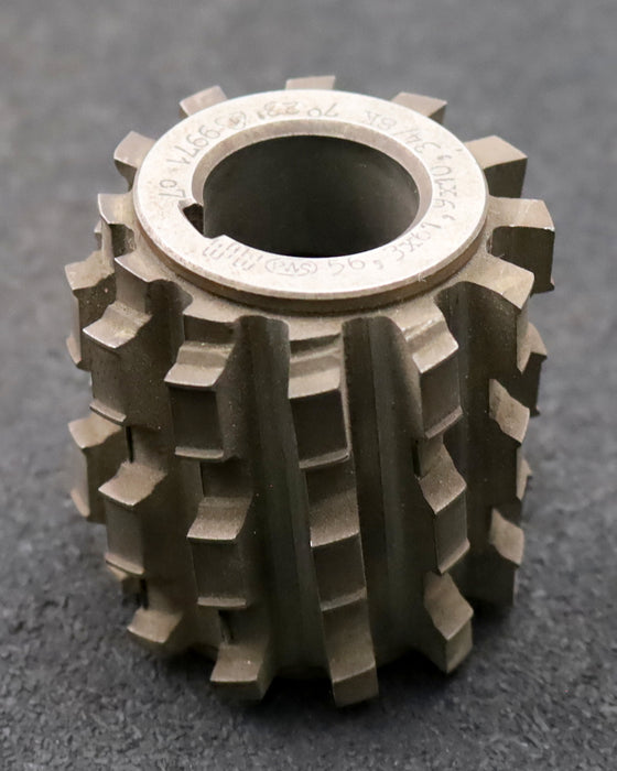 Bild des Artikels PWS-Keilwellen-Wälzfräser--8-Keile-56,3x61,9x10,34mm-mit-Höcker-Ø61x65xØ27mm-LKN