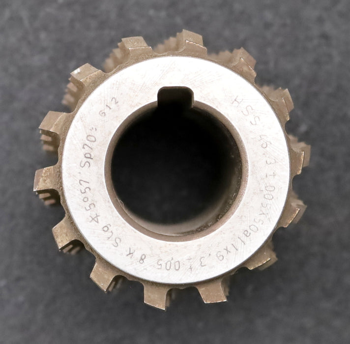 Bild des Artikels DRÖGEMEYER-Keilwellen-Wälzfräser--8-Keile-46,3x50x9,3mm-mit-Höcker-1gg.-Rechts