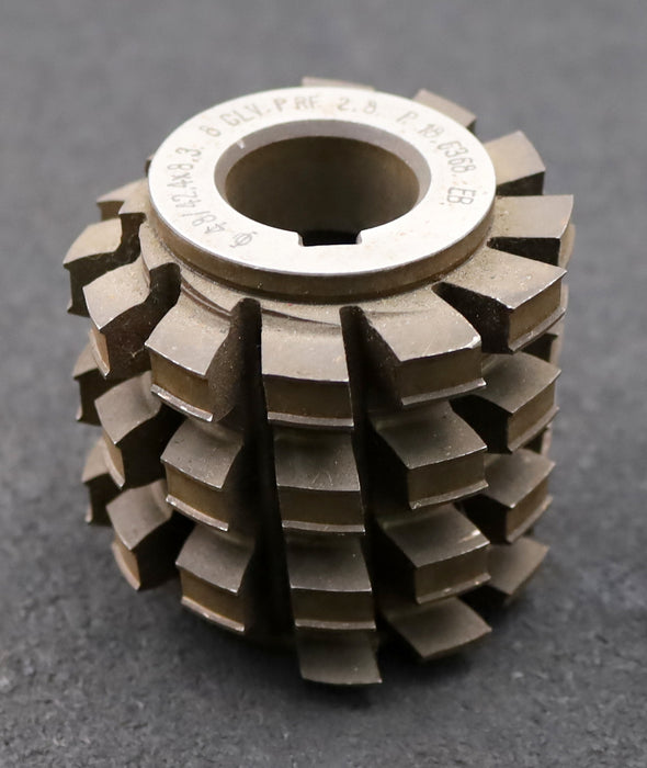 Bild des Artikels Keilwellen-Wälzfräser-8-Keile-48x42,4x8,3mm---Höcker-Ø71x70xØ27mm-spiralgenutet