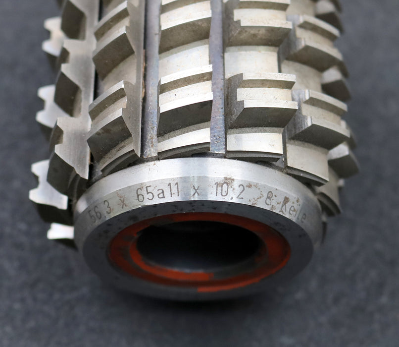 Bild des Artikels SAAZOR-Keilwellen-Wälzfräser-8-Keile-56,3x65x10,2mm-mit-Höcker-Ø87x111xØ32mm