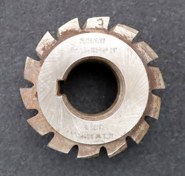 Bild des Artikels Keilwellen-Wälzfräser-6-Keile-25x28x6mm-mit-Höcker-Ø78x45xØ32mm-LKN-1gg.Re