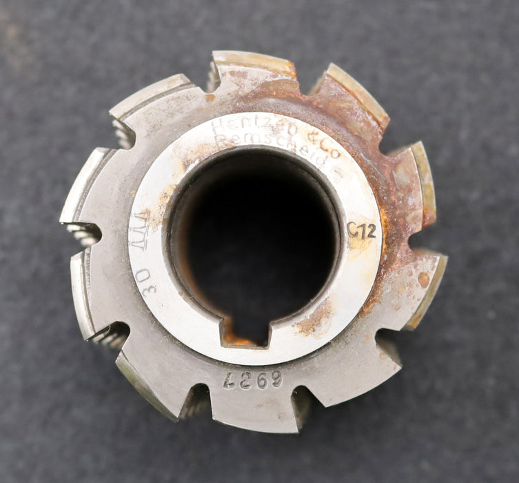 Bild des Artikels HENTZEN-Keilwellen-Wälzfräser-6-Keile-18x22x6mm-mit-Höcker-Ø60x61xØ27mm