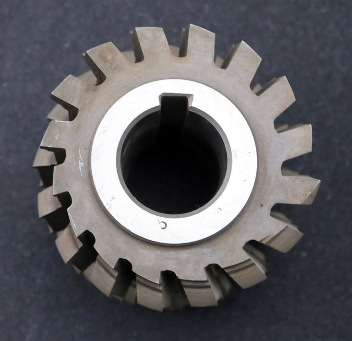 Bild des Artikels PWS-Keilwellen-Wälzfräser-6-Keile-92,4x104,5x20,4mm-mit-Höcker-Ø107x110xØ40mm