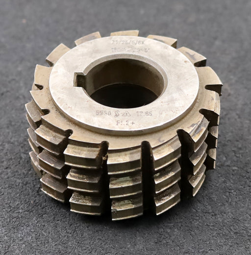 Bild des Artikels Keilwellen-Wälzfräser-6-Keile-21x25x5mm-mit-Höcker-Ø78x45xØ32mm-LKN-1gg.Re